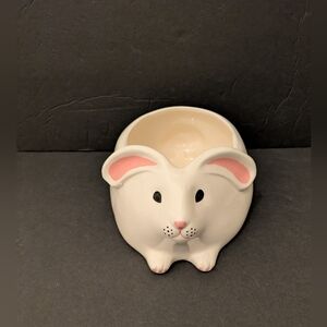 Easter Ceramic Bunny Teleflora Planter Candy Dish Home Decor
